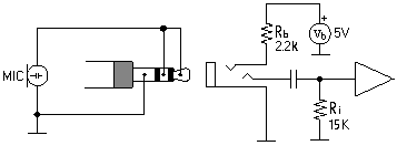 Schemat układu wejściowego karty SoundBlaster