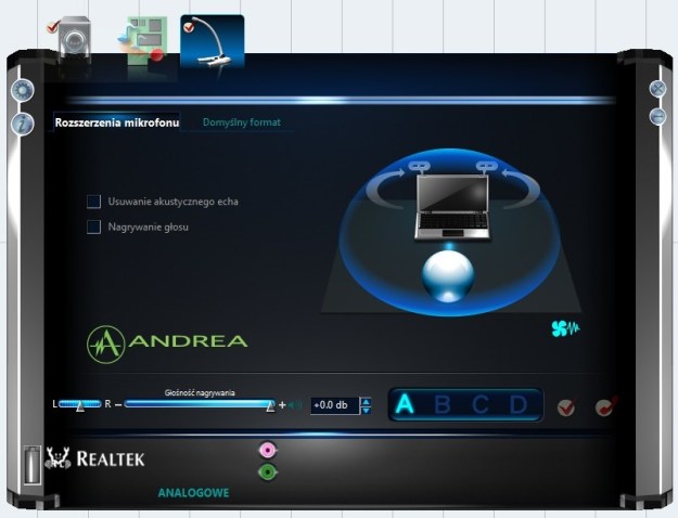 ustawienia miksera HP