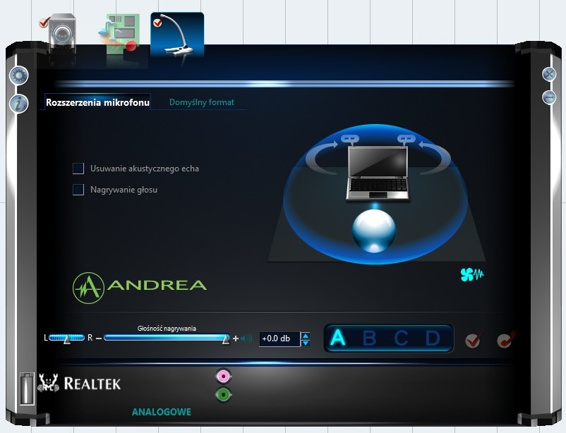 ustawienia miksera HP