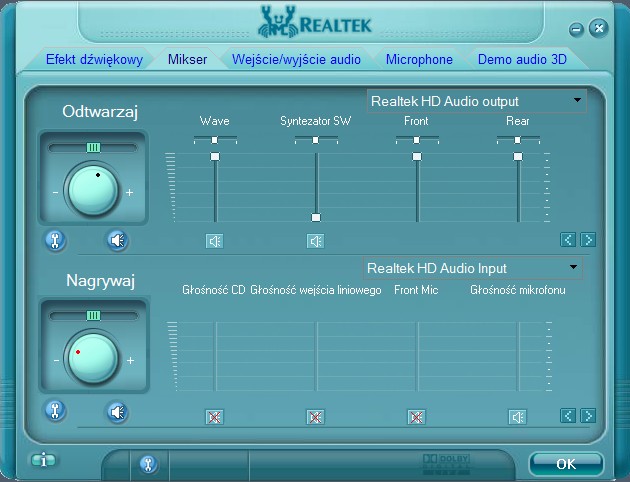 ustawienia miksera z mikrfonem TLM-103