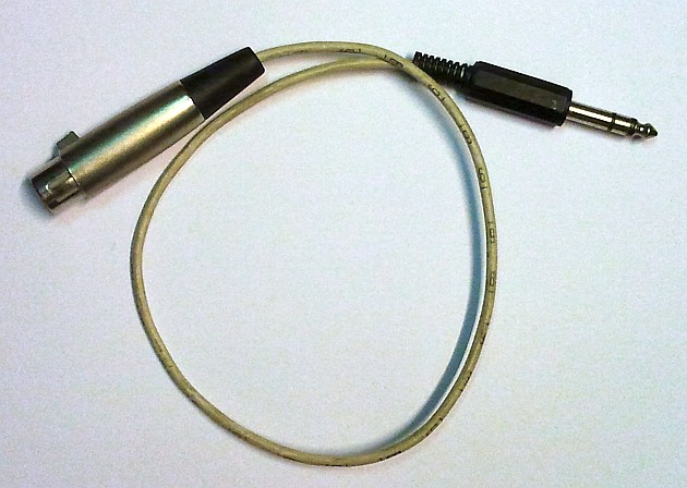 Przelotka XLR-jack symetryczna