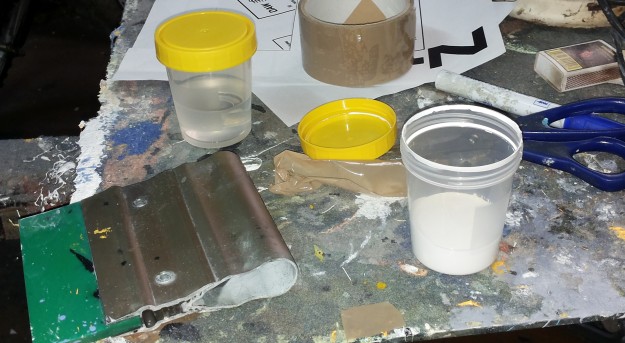 Przygotowania do sitodruku