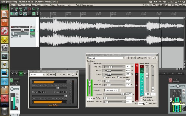 Reaper i Loudmax na Ubuntu