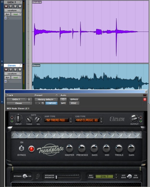 Ibanez Destroyer nagrany przez DAW-AMPa gra Wojtek Hoffmann