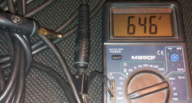 Kbel gitarowy Planet Waves - pojemność